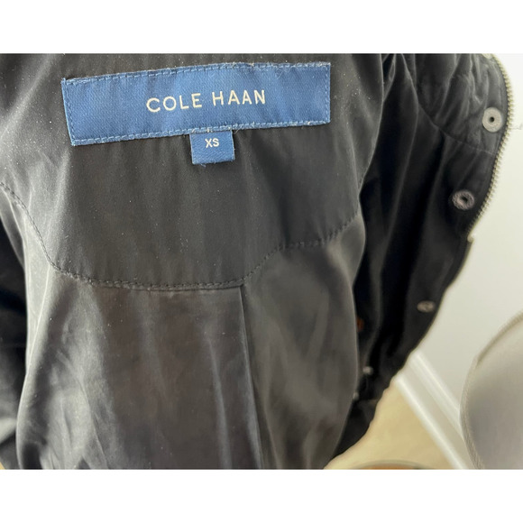 Cole Haan Quilted Hooded Lightweight Jacket In Black Size XS - Picture 12 of 13
